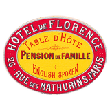 Bonjour Paris - Travel Label Sticker Box
