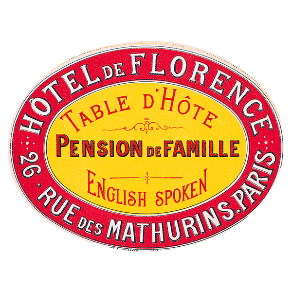 Bonjour Paris - Travel Label Sticker Box