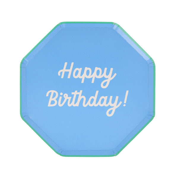 Mixed Happy Birthday Side Plates