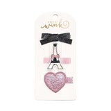 J'adore Paris Clip Set - Kids Hair Clip Set