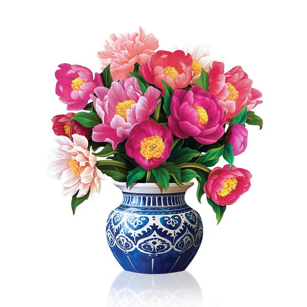 Mini Peony Paradise (10 Pop-up Greeting Cards)