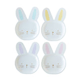 EAS944 - Gingham Bunny Shaped Plate Set