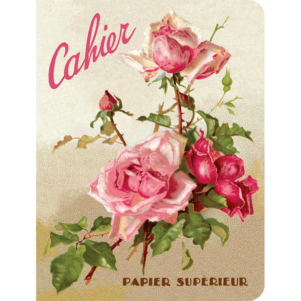 Pink Roses - Floral Notebook