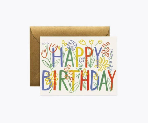 Brushstroke Birthday Card