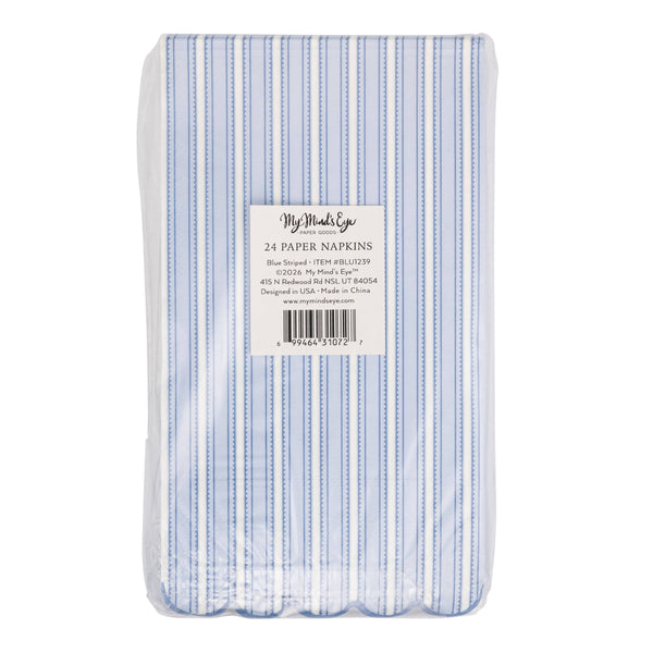 BLU1239 - Bluehill Striped Dinner Napkin