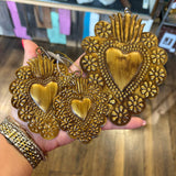Floral Tin Sacred Hearts: Small