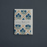 Hand Block Printed Greeting Card - Trellis Indigo