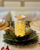 Holiday Candle with Lights (6 Pop-up Greeting Cards)