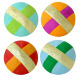 Mini Surprise Ball - Gold Metallic Stripe - Assorted Colors
