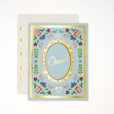 Cheers (Bird, Bam!) Mahjong Greeting Card