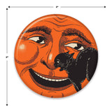 Vintage Halloween Cat & Moon 2" Button