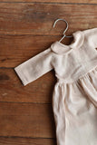 Doll Dress – Oat Linen Peter Pan Collar