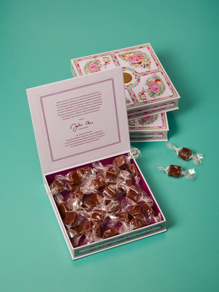 Honey Lavender Caramels, Pink Floral Gift Box 6oz