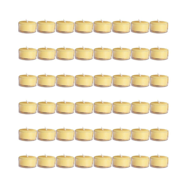 Pure Beeswax Tea Lights: Case of 6 Packs (8)