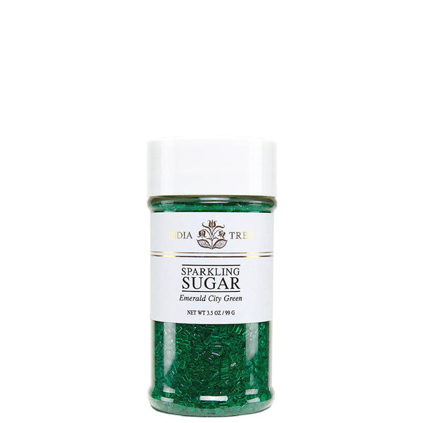 Emerald City Green Sparkling Sugar: Small Jar (3.5 oz) – Case of 6