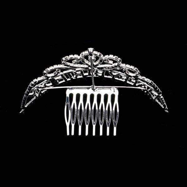 HAPPY BIRTHDAY Rhinestone Party Tiara: Clear,Silver