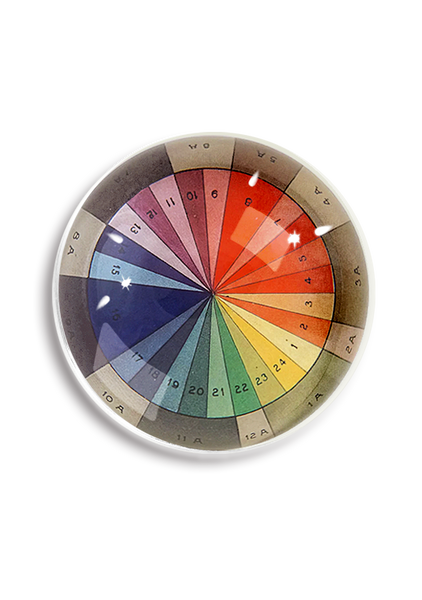 Color Spectrum Study Dome Paperweight // Min. Case/ 2