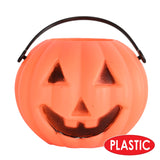 Plastic Miniature Pumpkin 3" x 2¾" Buckets, 6 per pack,