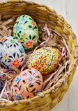 Kashmiri Flower Handpainted Easter Egg Decoration