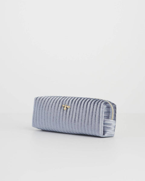 FABLE Blue Corduroy Velvet Pencil Case