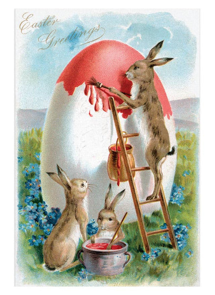 Joyful Easter Postcard Box - 36 Unique Vintage Postcards