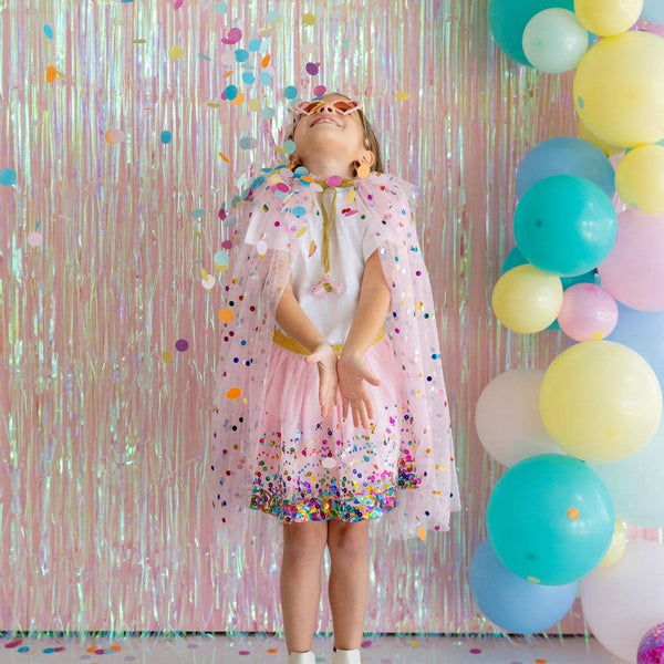 Pink Confetti Tutu - Dress Up Skirt - Kids Tutu: 4-6Y