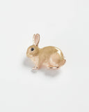 FABLE Enamel Rabbit Brooch