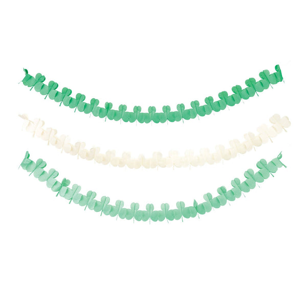 PLHB399 - Shamrock Crepe Paper Banner Set