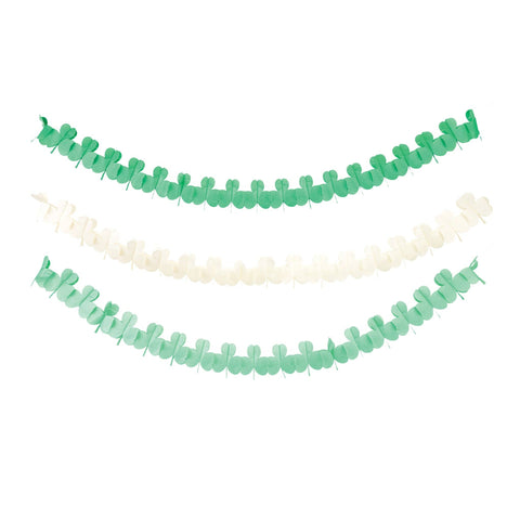 PLHB399 - Shamrock Crepe Paper Banner Set