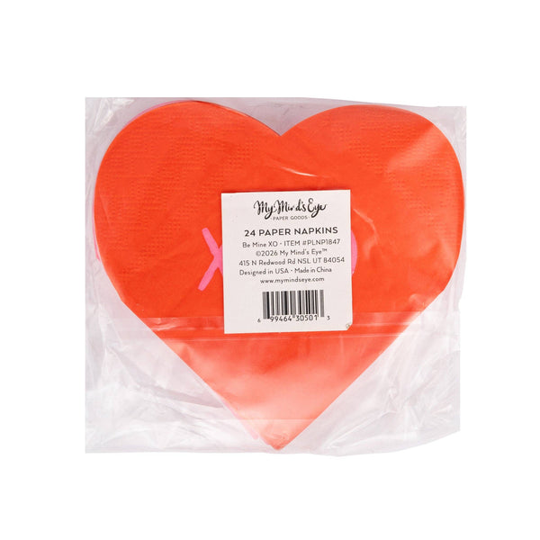PLNP1847 - Be Mine XO Cocktail Napkin Set (24ct)