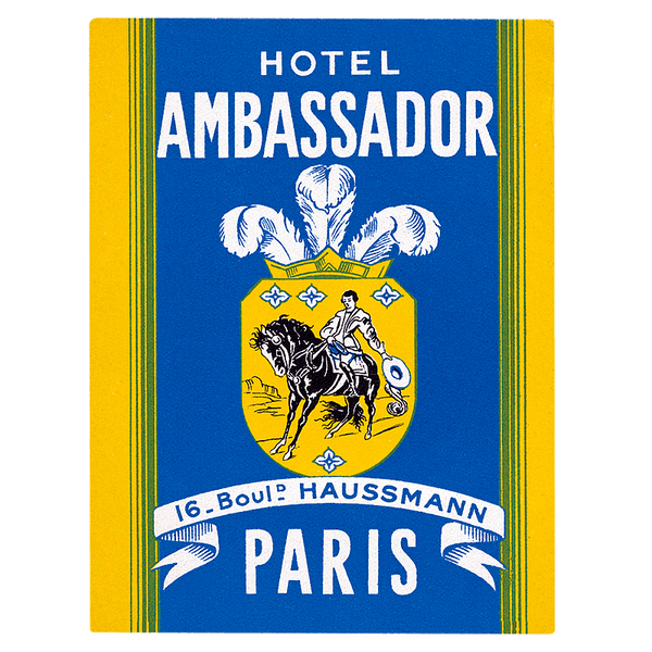 Bonjour Paris - Travel Label Sticker Box