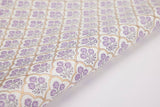 Block Printed Wrapping Paper Sheets - Trellis Lavender