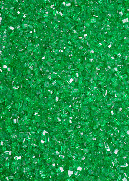 Emerald City Green Sparkling Sugar: Small Jar (3.5 oz) – Case of 6