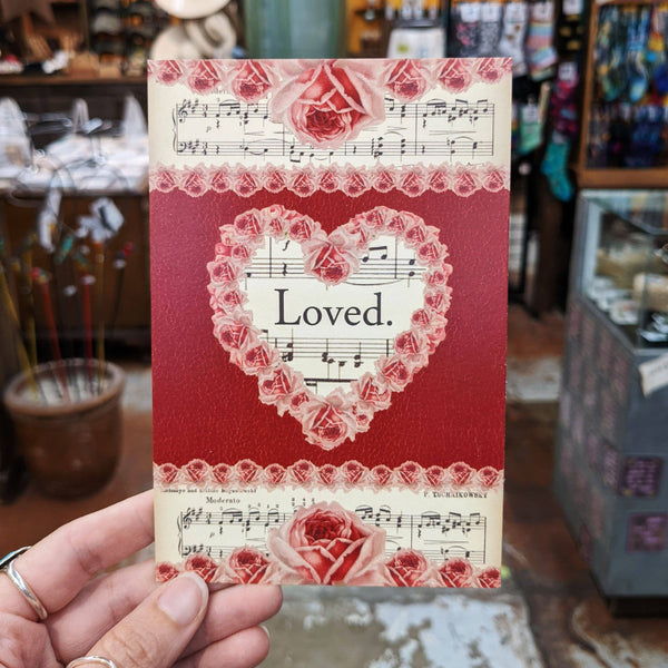 Postcard - Loved, Hearts, Roses, and Music