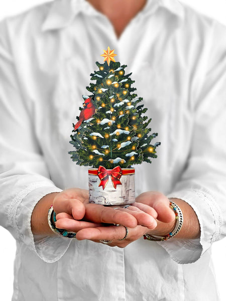 Merry Mini Tree (10 Mini Pop-up Greeting Cards)