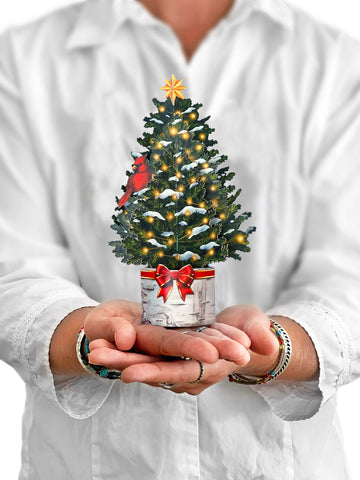 Merry Mini Tree (10 Mini Pop-up Greeting Cards)