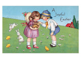 Joyful Easter Postcard Box - 36 Unique Vintage Postcards