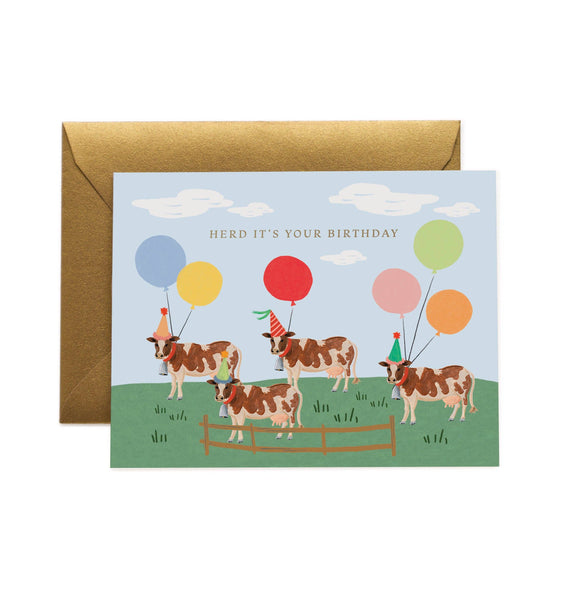 Herd It's Your Birthday Card