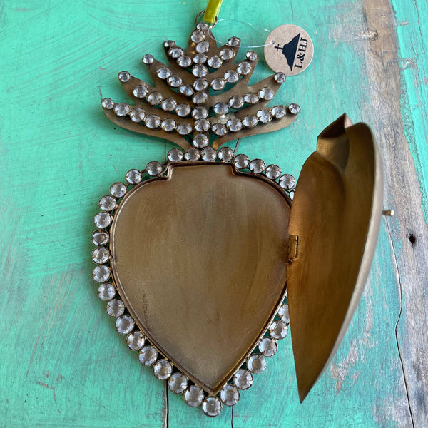 Jeweled Sacred Heart Box: Small