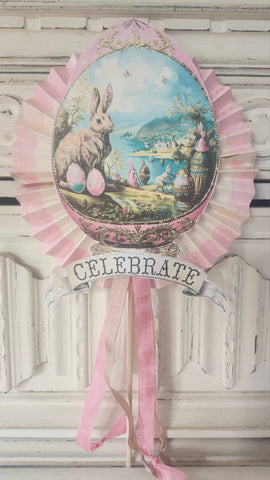 Easter Egg n Bunnies Wand Decoration