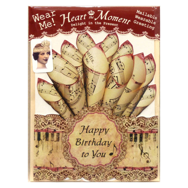 Greeting Card with Tiara, Happy Birthday to You, Music