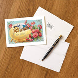 Greeting Card EA-66 Easter Greeting, Chicks in Egg