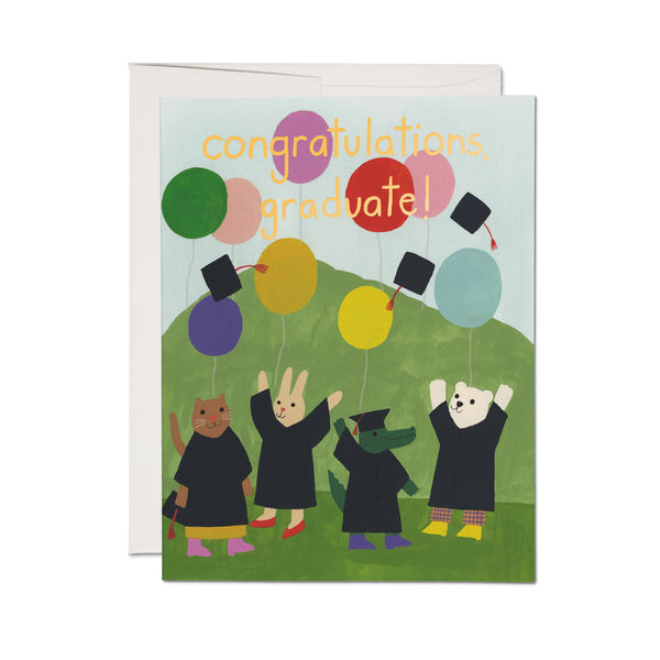 Celebration Critters greeting card: Single