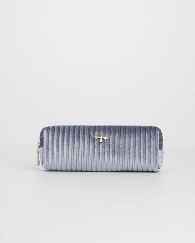 FABLE Blue Corduroy Velvet Pencil Case