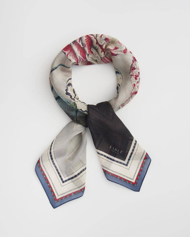 FABLE Carnations Large Square Scarf