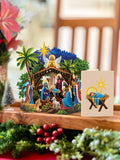 Mini Nativity (10 Mini Pop-up Greeting Cards)
