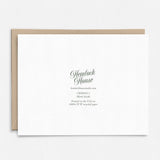 Thank You For Everything Card | Botanical | Floral | Vintage: Packaged in Plastic Sleeves
