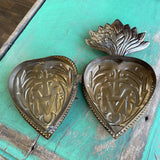 Jesus Through Mary Sacred Heart Box: Gold