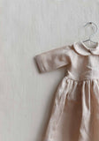 Doll Dress – Oat Linen Peter Pan Collar