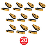 Plastic Metallic Black and Gold Noisemakers